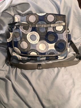 Coach Black Leather Patch Interior Crossbody